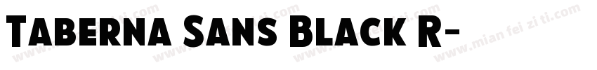Taberna Sans Black R字体转换